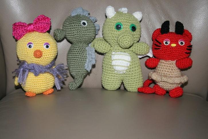 Verschillende gehaakte knuffels, Hobby en Vrije tijd, Breien en Haken, Nieuw, Haken, Ophalen of Verzenden