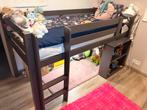 Halfhoog bed met bureau of glijbaan, Ophalen, Gebruikt, Halfhoogslaper