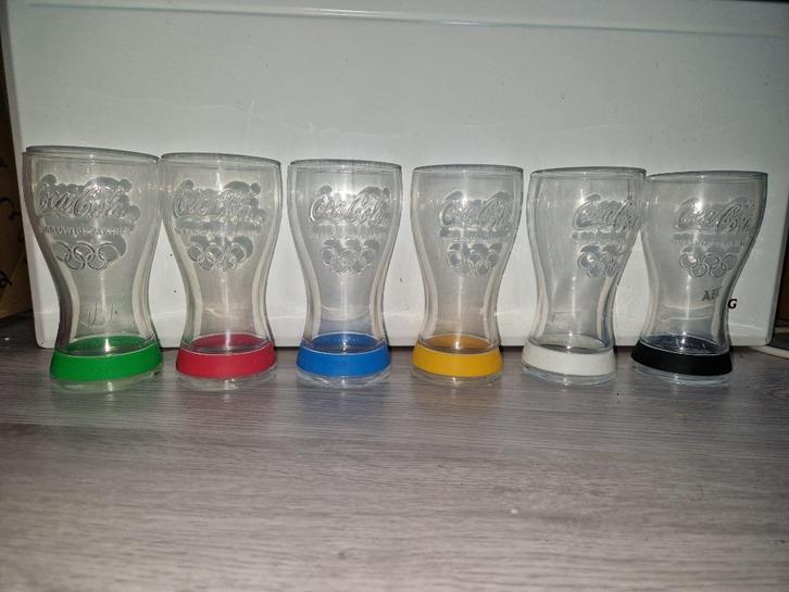 6 Coca-Cola McDonald's-glazen voor JO Londen 2012, Verzamelen, Merken en Reclamevoorwerpen, Nieuw, Overige typen, Ophalen of Verzenden