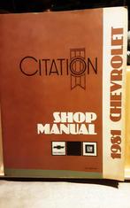 Chevrolet citation shop manual, Boeken, Auto's | Boeken, Ophalen of Verzenden, Chevrolet