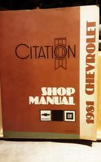 Chevrolet citation shop manual, Boeken, Auto's | Boeken, Ophalen of Verzenden, Chevrolet