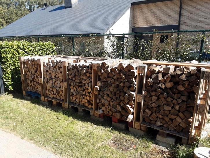 DROOG brandhout eik/beuk, Tuin en Terras, Brandhout, Ophalen