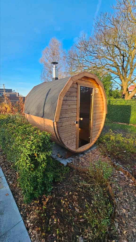 2M Barrel Sauna Gratis Levering en Plaatsing, Sport en Fitness, Sauna, Nieuw, Ophalen of Verzenden