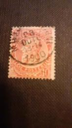 Zeldzame postzegel belgie 1900, Ophalen, Gestempeld