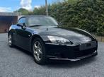 Honda S2000 AP1 zwart leder, Auto's, Honda, Zwart, 4 cilinders, Cabriolet, Zwart