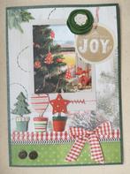 Zelfgemaakte kerstkaart met omslag, Hobby en Vrije tijd, Kaarten | Zelfgemaakt, Nieuw, Kerst, Ophalen of Verzenden