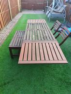 Table de jardin en bois Ikea avec chaises et banc, Jardin & Terrasse, Tables de jardin, Rectangulaire, Bois, Enlèvement, Utilisé