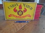 vintage retro extra grote doos union match lucifers/31x19cm, Verzamelen, Rookartikelen, Aanstekers en Luciferdoosjes, Ophalen