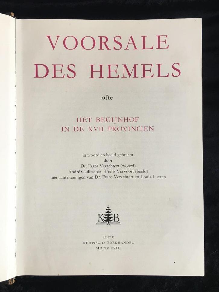 Vorsale des Hemels, Antiek en Kunst, Antiek | Boeken en Manuscripten, Ophalen of Verzenden