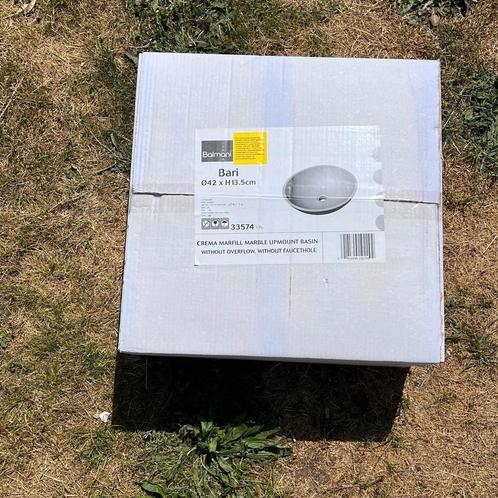 Balmani Bari waskom crèmekleurige marmer, Doe-het-zelf en Bouw, Sanitair, Nieuw, Ophalen
