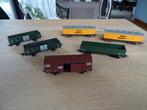 Lot oude goederenwagons - Jouef - HO, Hobby en Vrije tijd, Modeltreinen | H0, Gebruikt, Gelijkstroom, Jouef, Wagon