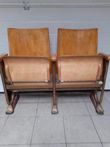 Vintage cinemastoelen theaterstoelen  beschikbaar voor biedingen