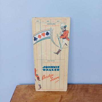 Carnet de points de bridge par Johnnie Walker, Enlèvement ou Envoi, Utilisé