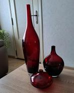 set van 3 kleur wijnrood ophalen in ekeren ., Huis en Inrichting, Ophalen, Gebruikt