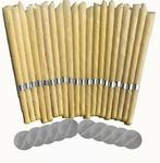 20 stuks oorkaarsen | biologische natuurlijke bijenwas, Huis en Inrichting, Woonaccessoires | Kandelaars en Kaarsen, Overige materialen