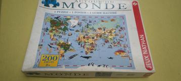 Puzzle Le monde, Enlèvement ou Envoi, Utilisé, Puzzle