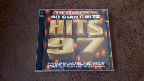 CD - 40 Giant Hits 97 - 2 CD double value - €1.00, CD & DVD, CD | Compilations, Utilisé, Envoi