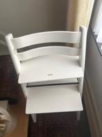 Te koop: tripp trapp Stoke wit, Kinderen en Baby's, Kinderstoelen, Ophalen, Gebruikt