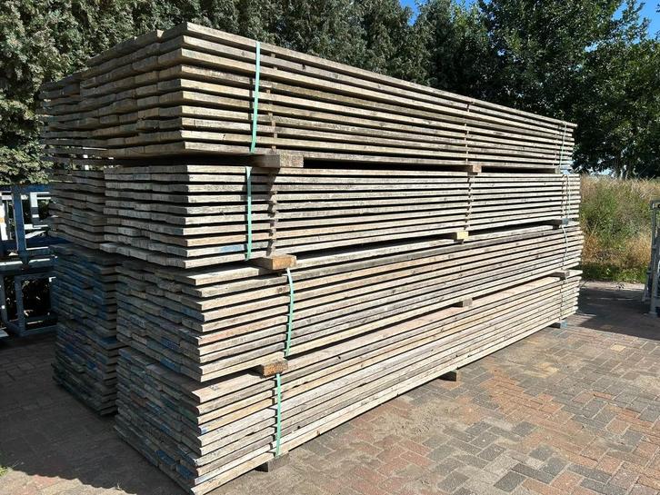 Steigerplanken/steigerplank/steigerhout 5.00M gebruikt, Doe-het-zelf en Bouw, Hout en Planken, Gebruikt, Overige typen, Steigerhout