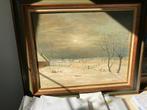 Schilderij sneeuwlandschap, Antiek en Kunst, Ophalen