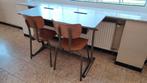 Schoolbank met 2 stoelen., Huis en Inrichting, Bureaus, Ophalen