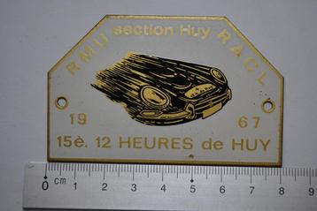 BADGE EMAILLE 12 HEURES DE HUY 1967 ROYAL MOTOR UNION RMU beschikbaar voor biedingen