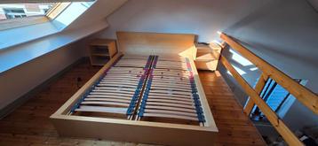 Lit malm+sommier electrique tête et pieds revor creaflex, Enlèvement, Utilisé