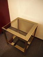 Vintage Belgo chroom salon tafeltje, Ophalen, 50 tot 100 cm, 50 tot 75 cm, Vierkant