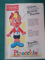 Pinocchio - publicité Parein - 1966, Autres types, Utilisé, Enlèvement ou Envoi