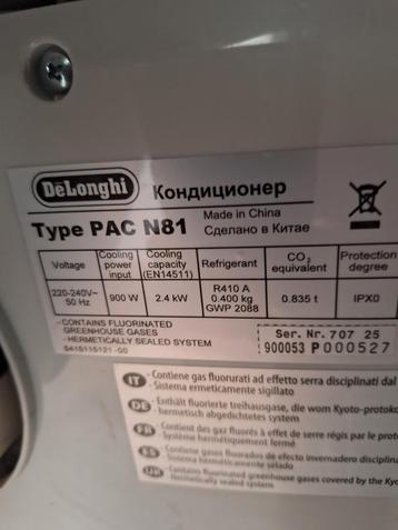 De’Longhi PAC N81, Ophalen, Gebruikt