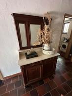 Commode met marmeren blad en spiegel, Antiek en Kunst, Ophalen