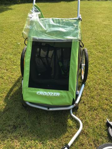Fietskar Croozer for 2, Fietsen en Brommers, Fietsaccessoires | Aanhangwagens en Karren, Ophalen, Gebruikt