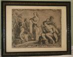 Antieke Gravure Giovanni Volpato 18de eeuw De naakten kleden, Antiek en Kunst, Ophalen of Verzenden