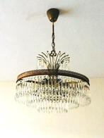 Cascade kroonluchter  * Hollywood Regency * Vintage 60s, Ophalen of Verzenden, Gebruikt, Glas, Antiq classique