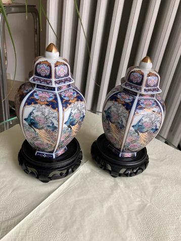 Zeer mooi koppel van Chinese gemberpotten,m beschikbaar voor biedingen