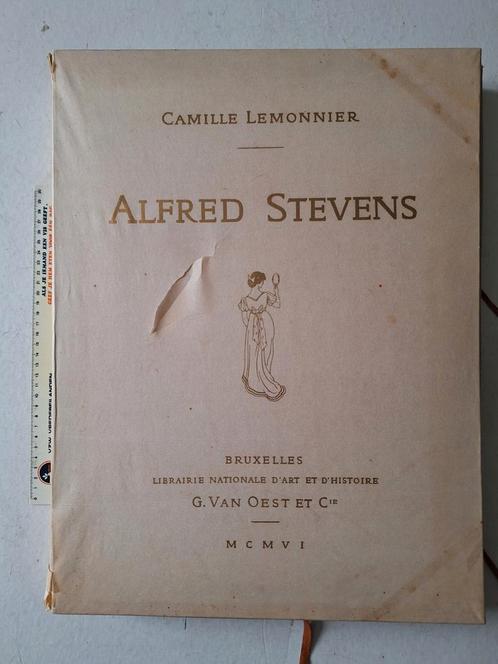 Boek Camille Lemonnier "Alfred Stevens" 1906 met 2 etsen, Boeken, Kunst en Cultuur | Beeldend, Gelezen, Schilder- en Tekenkunst
