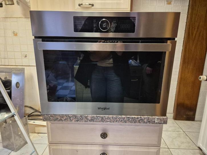 Combimicrogolfoven - Whirlpool AMW 9604/IX, Elektronische apparatuur, Microgolfovens, Gebruikt, Inbouw, Combi-microgolfoven, 45 tot 60 cm