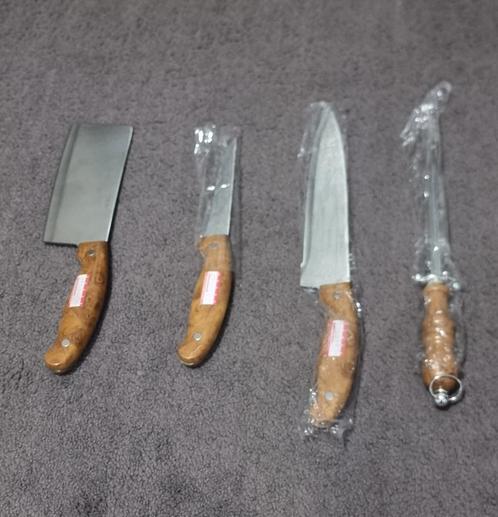 Messerset Tisster Germany met -  3 Messen + Messenscherper, Huis en Inrichting, Keuken | Bestek, Nieuw, Ophalen of Verzenden