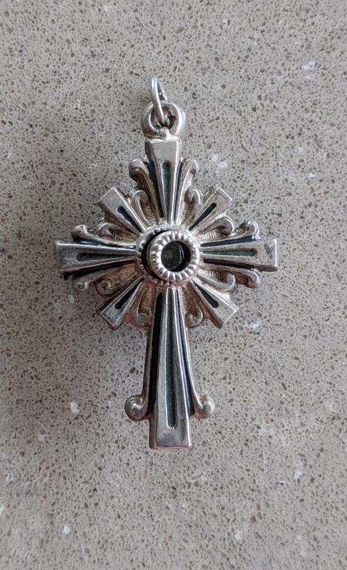 Stanhope Viewer Cross, kruis verzilverd. Labre, Antiek en Kunst, Antiek | Religieuze voorwerpen, Ophalen of Verzenden