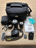 Nikon D3200 body + lenzen in perfecte staat (3.356 clicks), Ophalen, Zo goed als nieuw, Spiegelreflex, Nikon