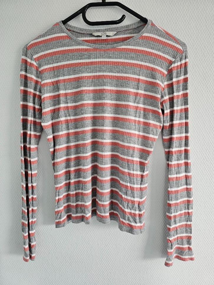 gestreept truitje, Kleding | Dames, Truien en Vesten, Gedragen, Maat 42/44 (L), Grijs, Ophalen of Verzenden