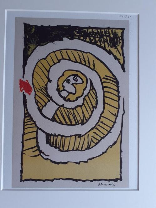 "Le Serpent" - Pierre Alechinsky, Antiek en Kunst, Kunst | Litho's en Zeefdrukken, Ophalen of Verzenden