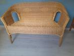 Zetel 2p - Rotan- riet - 2p bank, Huis en Inrichting, Ophalen, Gebruikt, Tweepersoons, Riet of Rotan