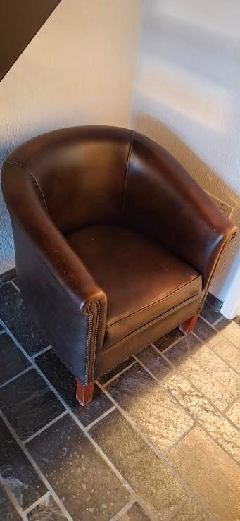 Kuipzetel, Huis en Inrichting, Zetels | Zetels, Gebruikt, Eenpersoons, Hout, Overige materialen, Ophalen