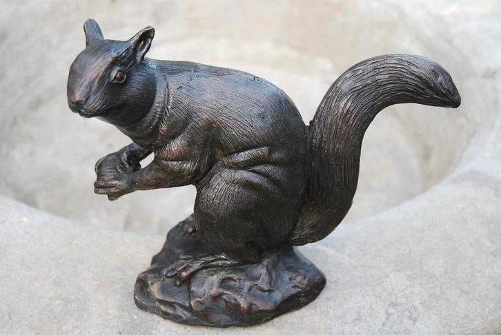 Dierenbrons (de eekhoorn), Antiek en Kunst, Antiek | Brons en Koper, Brons, Ophalen of Verzenden