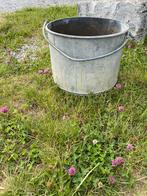Marmite pot de fleur en zinc 42cm hauteur 32cm, Jardin & Terrasse, Pots de fleurs, Enlèvement
