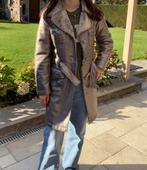 Bontjas met metaaleffect, Kleding | Dames, Overige kleuren, Maat 42/44 (L), Ophalen of Verzenden, Gedragen