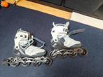 Fitness skates voor volwassenen FIT500 wit grijs, Sport en Fitness, Dames, Zo goed als nieuw, Inline skates 4 wielen, Ophalen