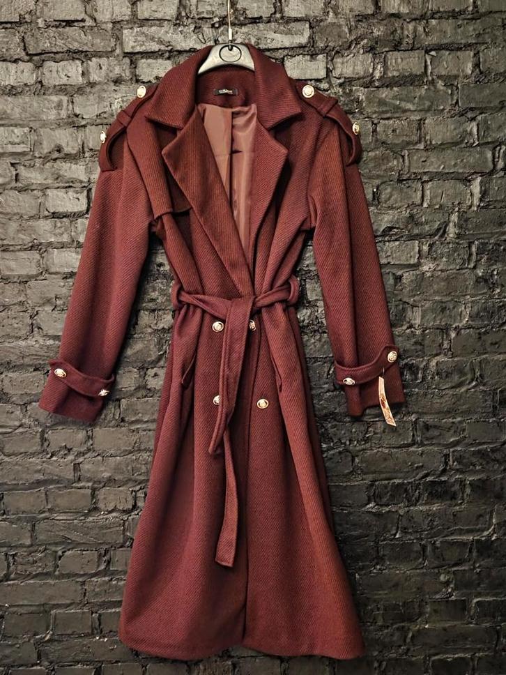 Manteau femme long rouge bordeaux – neuf avec étiquette –, Kleding | Dames, Jassen | Zomer, Rood