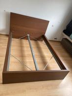 Bed frame 140 x 200 cm, Huis en Inrichting, Slaapkamer | Bedden, Ophalen, Gebruikt, Bruin, Tweepersoons